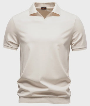 AIOPESON Heren Polo Shirt - Ademend, Zijdezacht & Stijlvol 'Old Money' Design