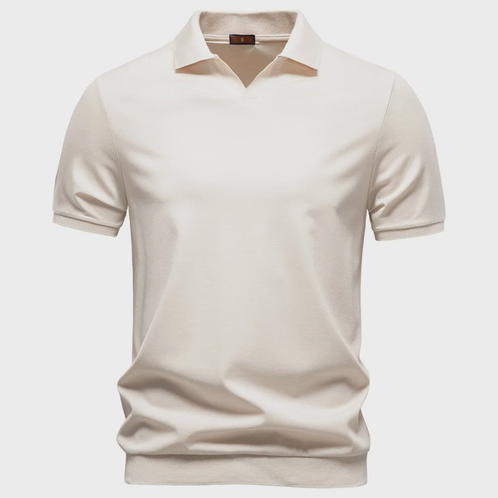 AIOPESON Heren Polo Shirt - Ademend, Zijdezacht & Stijlvol 'Old Money' Design