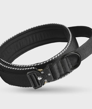 Tactische Hondenhalsband: Verstelbaar Nylon met Controlehandvat & Stevige Gesp