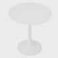 Elegante Ronde Eettafel - Nordic Tulip Design - 70cm - Wit of Zwart