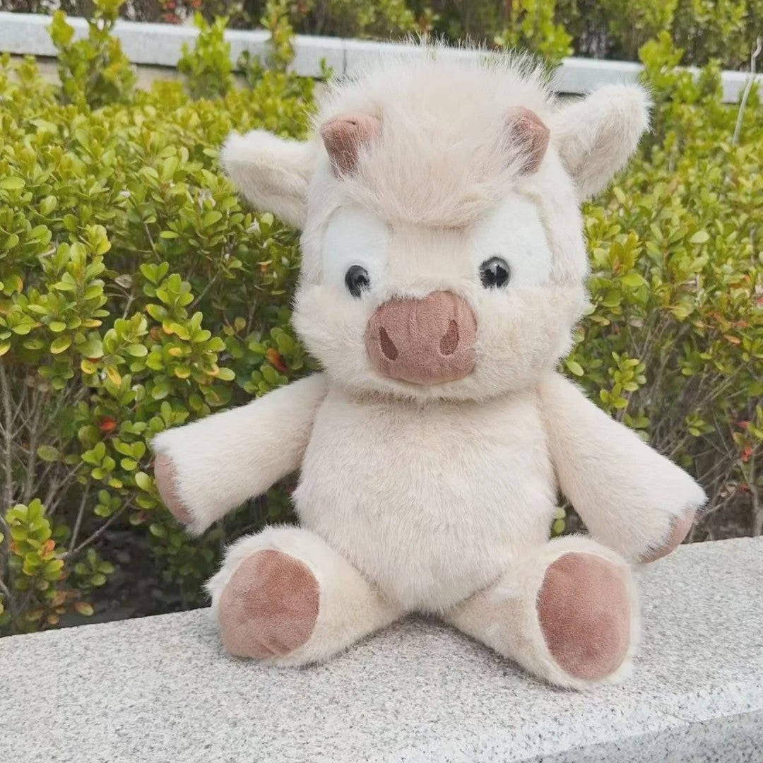 Schattige Highland Koe Pluche Knuffel - Zacht & Knuffelbaar Cadeau