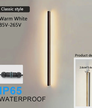 Dimbaar LED Buiten Wandlamp IP65 Waterdicht - 60cm tot 200cm