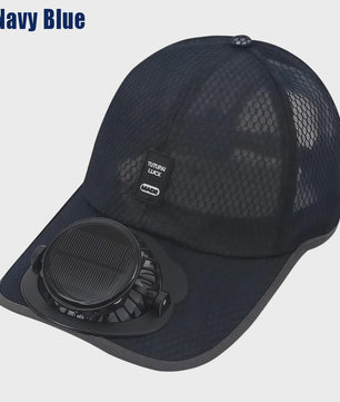 Ventilator Pet met Zonne-energie en USB Opladen - Koel en UV-beschermend voor Zomerse Outdoor Activiteiten