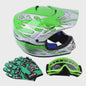 DOT Kinder Motorcross Helm Full Face met Vizier, Bril en Handschoenen - Veilig en Stijlvol