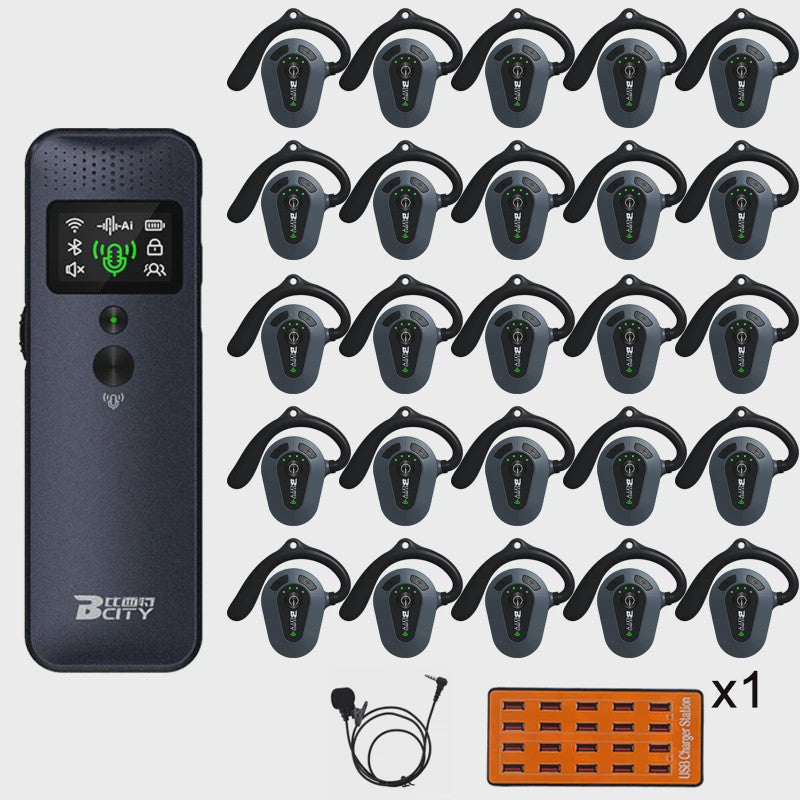 Professioneel 2.4GHz Draadloos Tour Guide Systeem met Groene Laser Pointer en Audio Headset