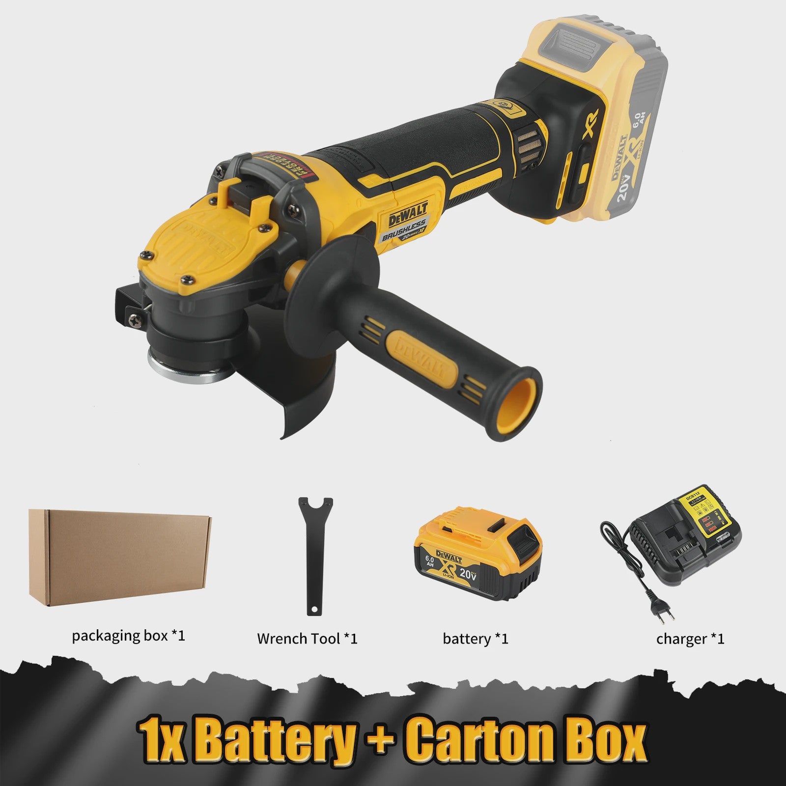 DEWALT DCG409 Haakse Slijper 20V Brushless Snoerloos 125mm - Krachtige Polijstmachine