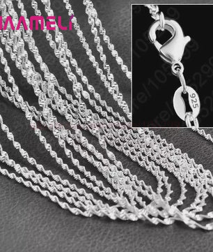 10x 925 Sterling Zilveren Collier Kettingen Set - 40-76 cm - Met Karabijnsluiting