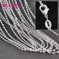 10x 925 Sterling Zilveren Collier Kettingen Set - 40-76 cm - Met Karabijnsluiting