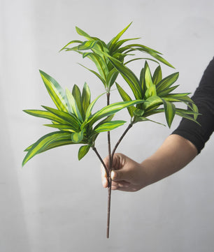 Kunstplant 36cm met 3 Bamboe-achtige Takken - Tropische Decoratie