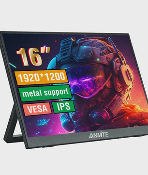 16-inch Draagbare Monitor met Touchscreen Optie, 1200P HDR IPS, Type-C & HDMI - Ideaal voor Gaming en Productiviteit