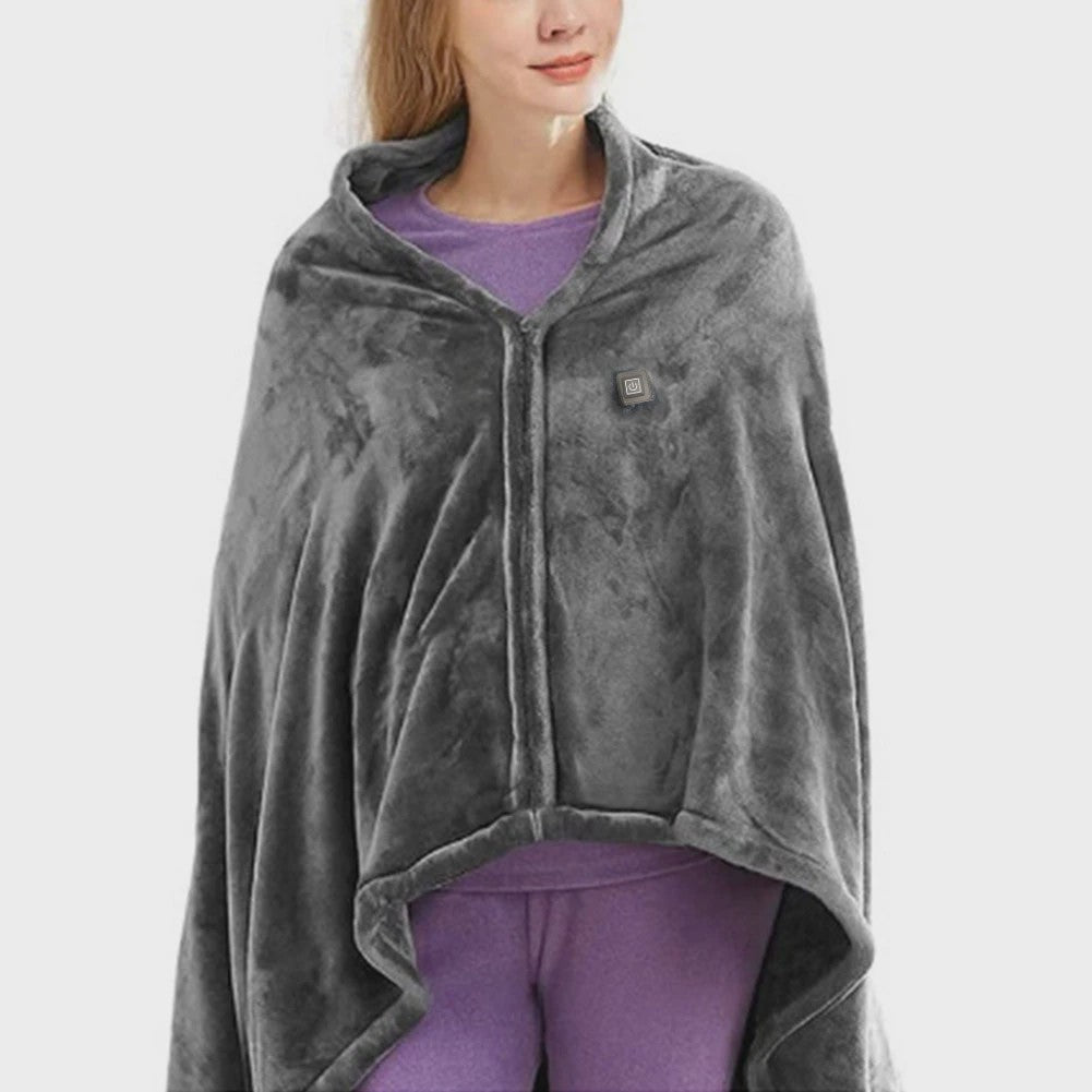 Electric Heating Body Warming Shawl Blanket Outdoor Camping Multifunctional Shawl Heating Blanket USB Charging Washable Leg Cove