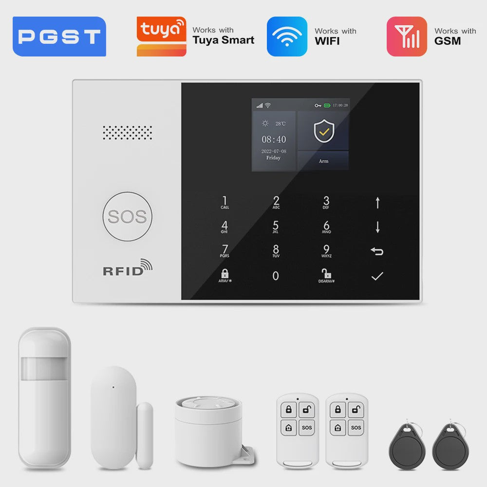 Slimme Alarmset met WiFi, GSM & Tuya Compatibiliteit - Inclusief Deursensor