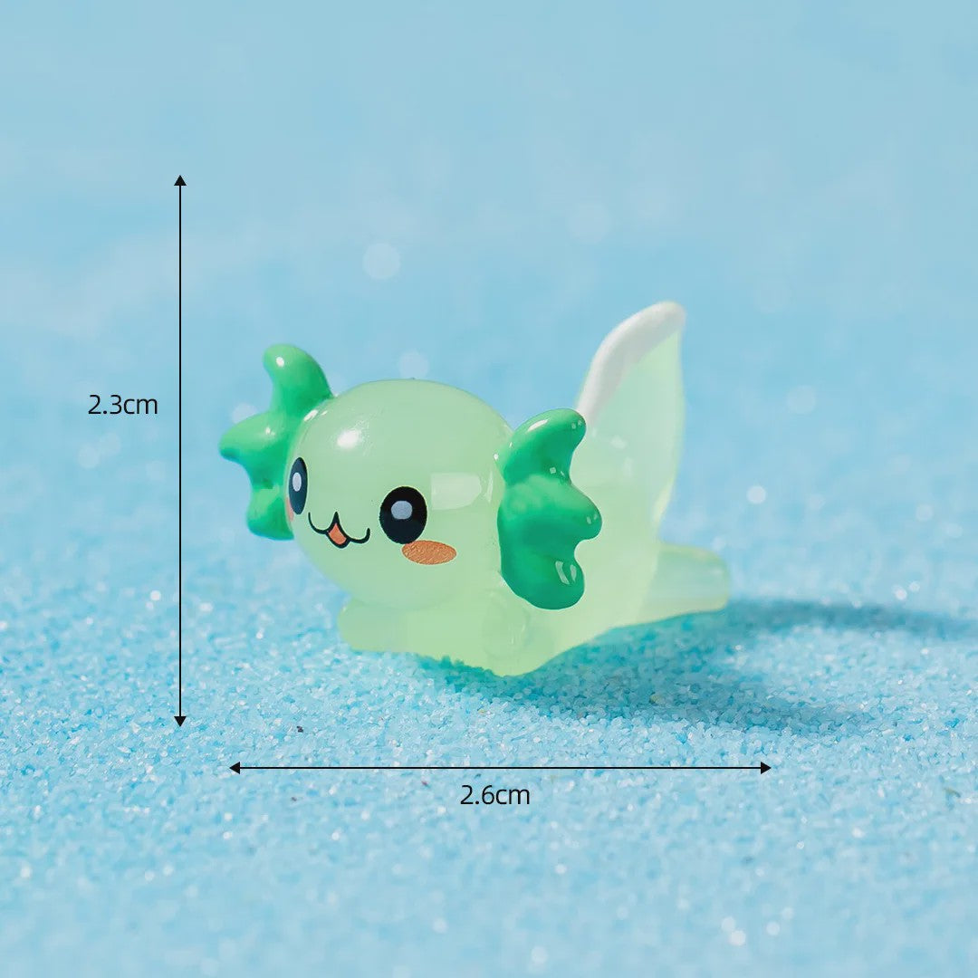 35x Schattige Axolotl Miniatuur Ornamenten - Perfect voor Aquarium & Sprookjes Tuin Decoratie