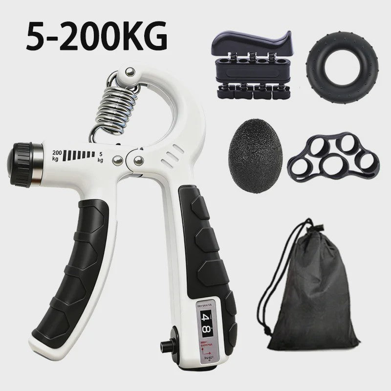 Verstelbare Hand Grip Kracht Trainer Set (100/200kg) met Teller - Hand, Pols & Onderarm Oefening
