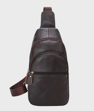 Luxe Leren Borstas Heren - Grote Capaciteit, Zakelijk & Casual Crossbody Tas