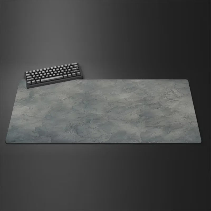 Grote Grijze XXL Muismat voor Bureau & Gaming - Desktop Toetsenbord Mat