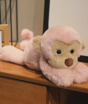 Kawaii Aap Knuffel 40cm - Schattige Pluche Speelgoed Pop voor Kinderen, Perfect Festival Cadeau