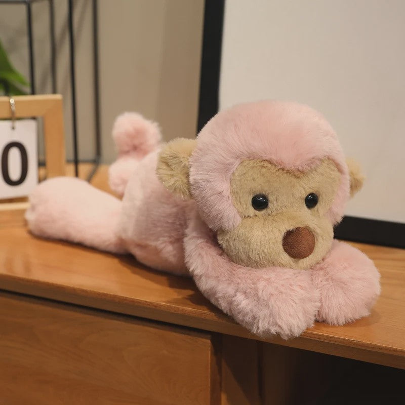 Kawaii Aap Knuffel 40cm - Schattige Pluche Speelgoed Pop voor Kinderen, Perfect Festival Cadeau