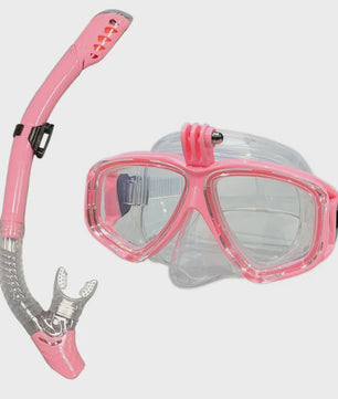 Professionele Duikset: Duikbril met GoPro Mount & All-Dry Snorkel voor Scuba Diving
