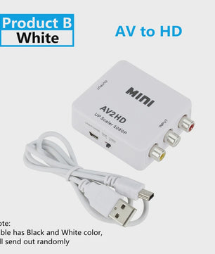 Mini HDMI naar RCA AV Converter met Upscaler - Full HD 1080P