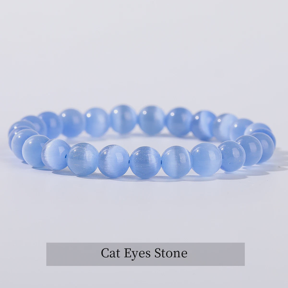 Natuurstenen Armband Dames - Elastisch, Blauw, Yoga & Healing Sieraden