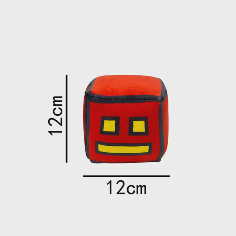 Geometry Dash Pluche Speelgoed - 12cm Zachte Knuffel Pop voor Kinderen & Fans