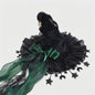 Luxe Heksenhoed van Kant en Fluweel met Maan & Sterren - Perfect voor Halloween & Cosplay