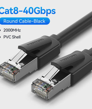 Vention CAT8 Ethernet Kabel - 40Gbps, 2000MHz - Hoge Snelheid Internet & Gaming