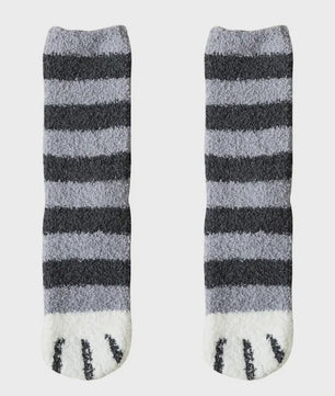 Schattige Dierenpoot Sokken Dames - Kawaii Fleece Sokken voor Thuis & Slapen