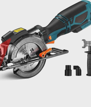 DOVAMAN Mini Cirkelzaag met Laser - 710W, 3500rpm, 6 Zaagbladen, 43mm Diepte