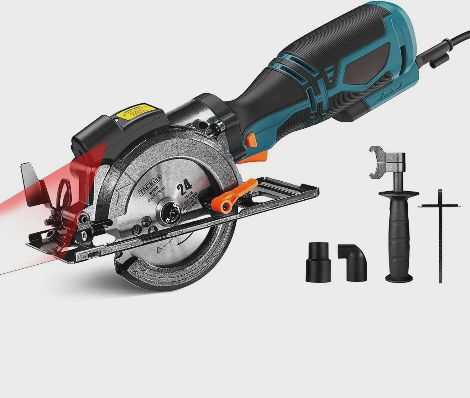 DOVAMAN Mini Cirkelzaag met Laser - 710W, 3500rpm, 6 Zaagbladen, 43mm Diepte