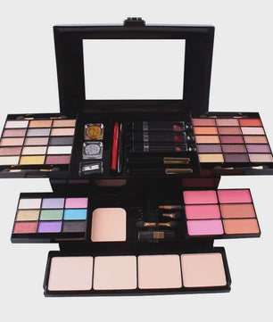 Professionele Make-up Set: Uitgebreid Palet met Oogschaduw, Foundation, Blush en meer - Complete Cosmetica Koffer