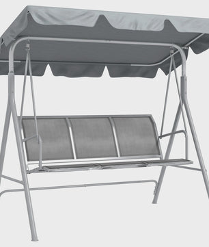 Outsunny Swing Swing garden 3 seater awning adjustable backrest breathable Metal frame load 240 kg 171x108x154 cm