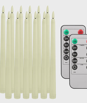 LED Flakkerende Taper Kaarsen 11 inch met Afstandsbediening - Sfeervol en Veilig
