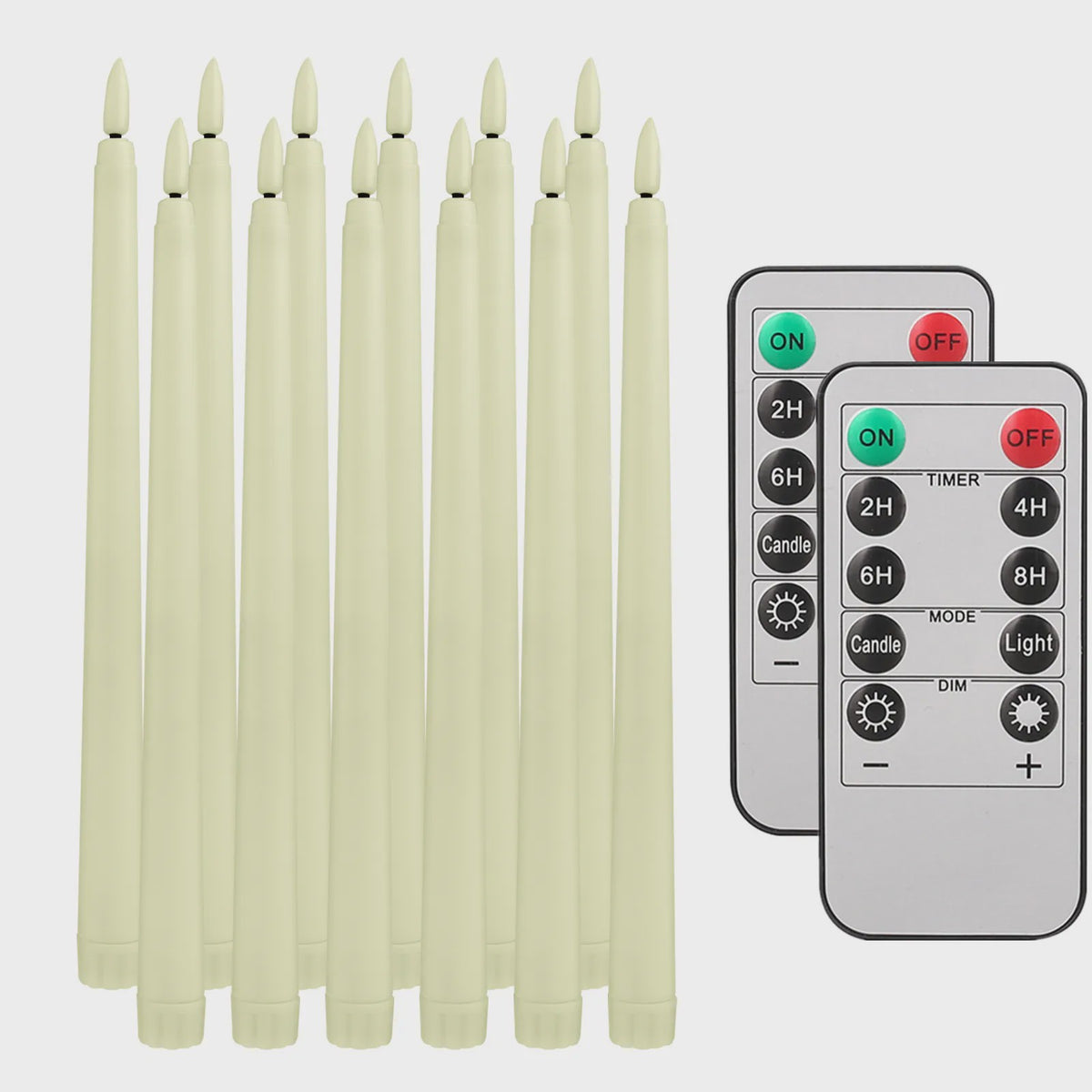 LED Flakkerende Taper Kaarsen 11 inch met Afstandsbediening - Sfeervol en Veilig
