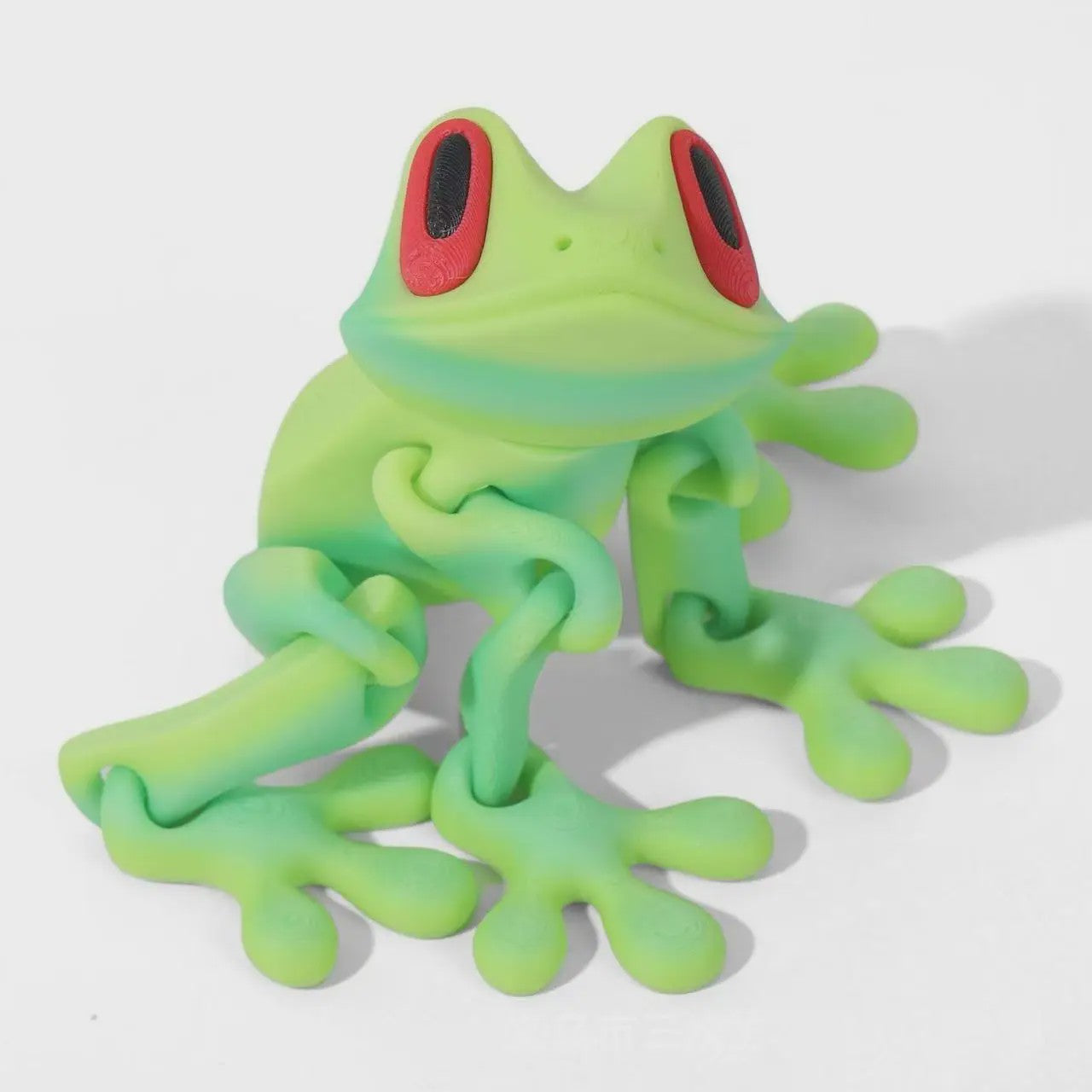 Bewegende 3D Geprinte Boomkikker - Decoratie & Bureau Speelgoed