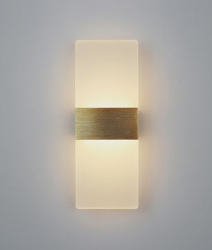 Moderne LED Wandlamp Aluminium & Mat Acryl - Hotel Corridor, Slaapkamer