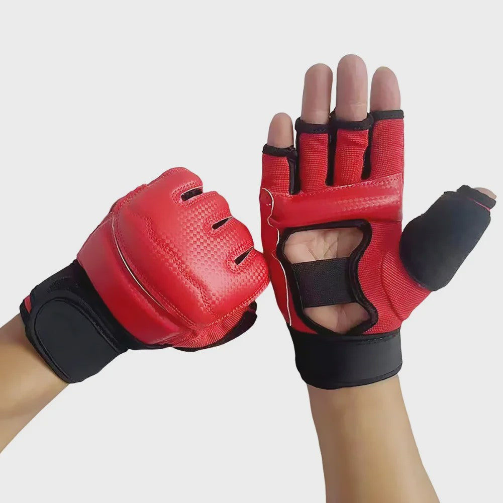 Half Finger Bokshandschoenen PU Leer - MMA, Kickboksen, Karate, Muay Thai Training