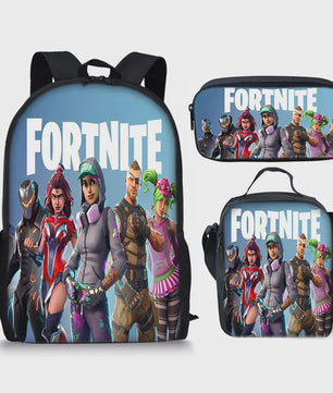 Fortnite Schooltas Set: Rugzak, Pennenhouder & Lunchtas voor Kinderen