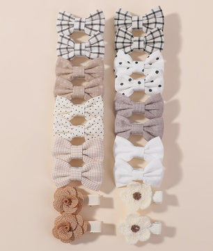 20-delige Set Schattige Kinder Haarclips met Strikjes - Leuke Babymutsjes en Haaraccessoires
