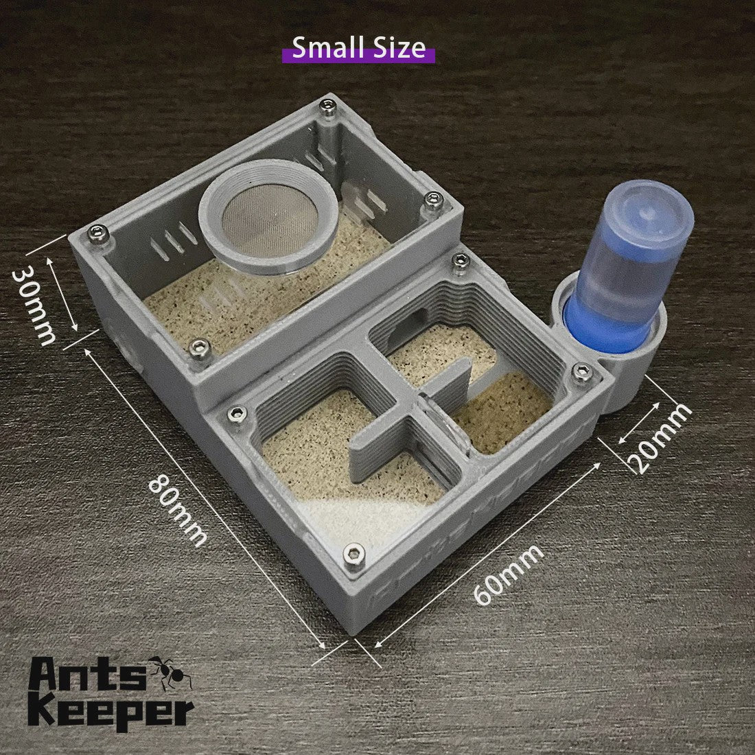 Ants Keeper Mierenboerderij met Vier Kamers en Nat-Droog Scheiding - Ideaal voor Beginners