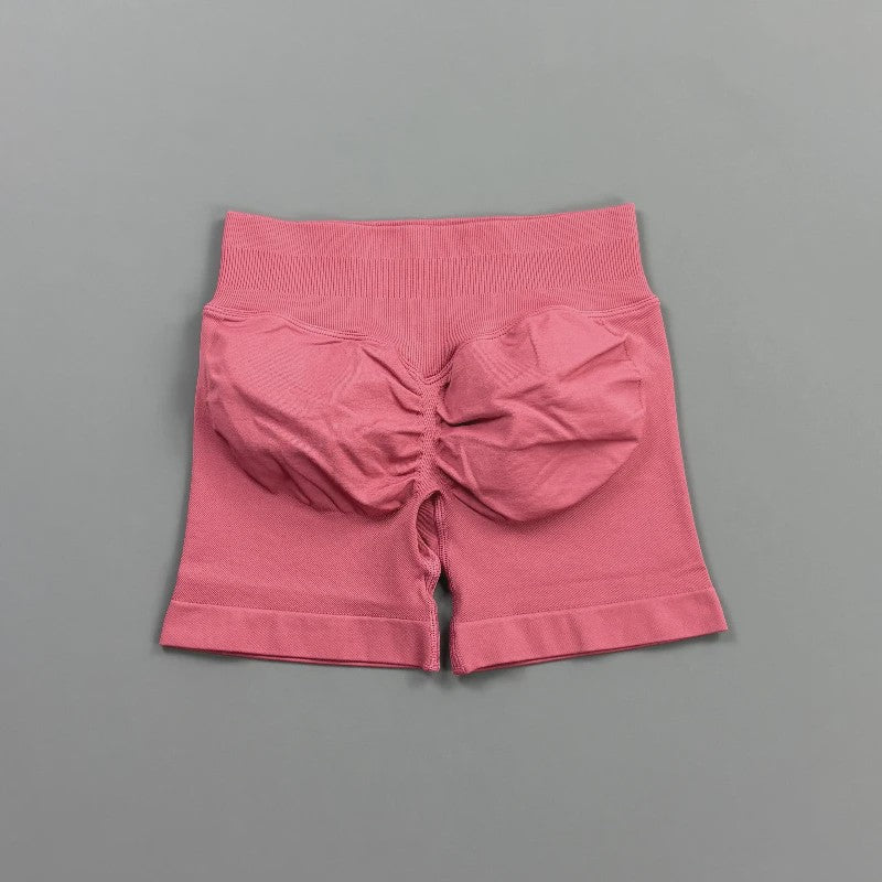 HISTELLO Seamless Biker Shorts Dames - Low Waist Scrunch Butt voor Fitness & Yoga