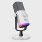 FIFINE AM8W Dynamische XLR/USB Microfoon met RGB, Mute & Koptelefoonaansluiting - Ideaal voor Streaming & Gaming