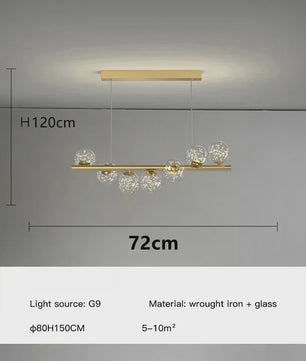 Luxe Scandinavische Plafondlamp met Sterrenlicht - Goudkleurig