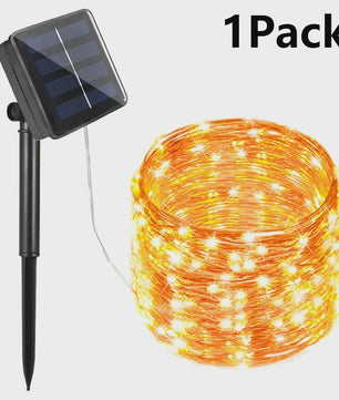Solar LED Slinger Verlichting - Waterdicht & Sfeervol voor Tuin, Kerst & Feesten
