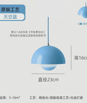 Moderne Design Hanglamp 'Bud' - 23cm - Meerdere Kleuren - Sfeervolle Verlichting