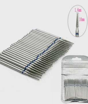 50 Stuks Diamant Freesjes Set - 2.35mm Schacht voor Nagel- en Tandheelkundig Gebruik