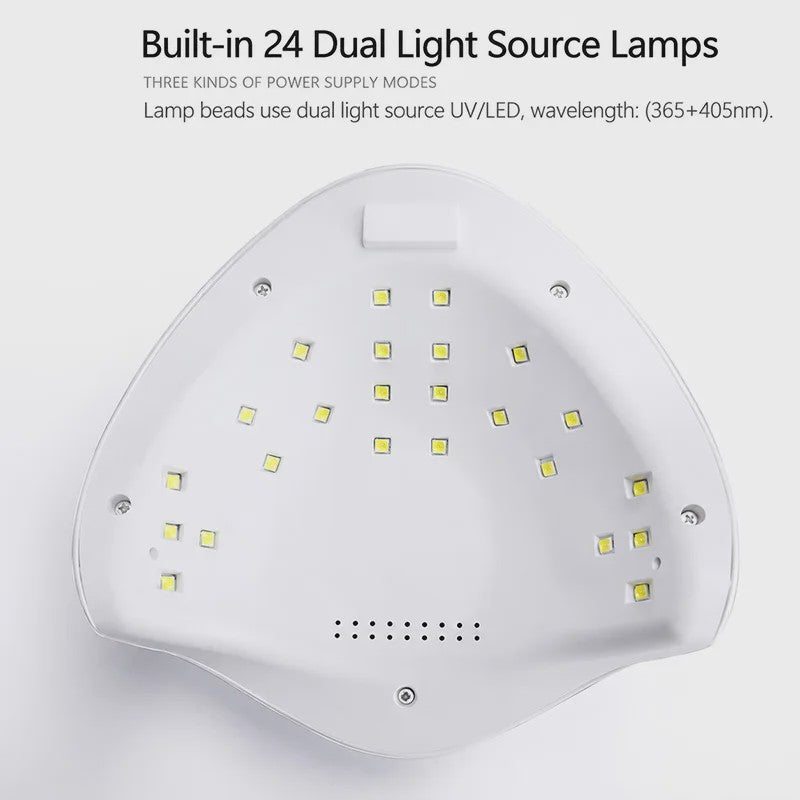 Professionele UV/LED Nageldroger Lamp met LCD Display en Smart Sensor - Snel Drogen van Gel Polish