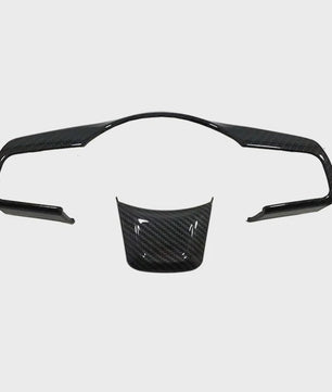 Carbon Look Stuurwiel Decoratie Trim voor Jaguar XE, XF, F-Pace (2016-2017)