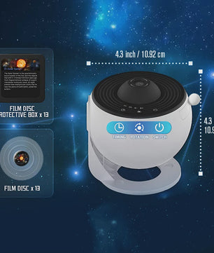 Galaxy Projector Sterrenhemel Projector - Planetarium met 12 Thema's voor Kinderkamer